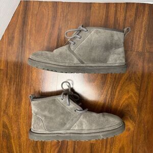 UGG Men's Neumel Boot Charcoal Gray Suede Size 10 Chukka Boot